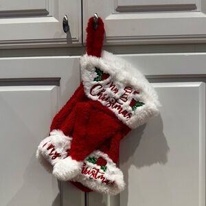 My 1st Christmas stocking and hat
